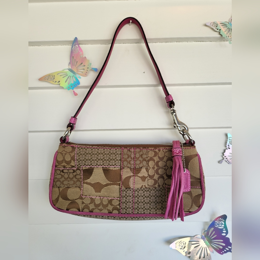 Vintage Coach Signature Patchwork Demi Bag
